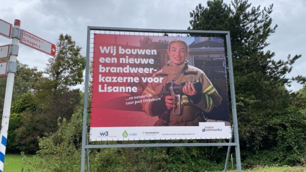 Bouwbord brandweerkazerne Dirkshorn